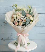 Букет цветов из:  Розы и Лизиантусы в Насадкино