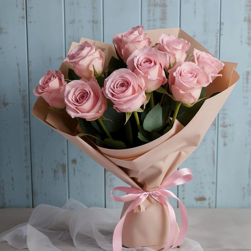 Букет цветов из: Розы в Насадкино