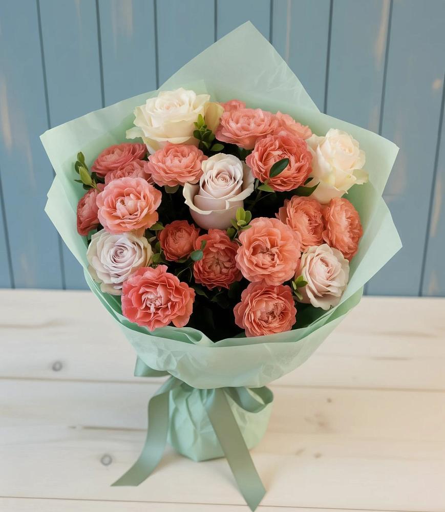 Букет цветов из: Розы в Насадкино