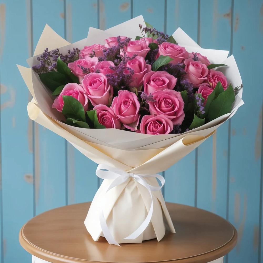 Букет цветов из: Розы в Насадкино