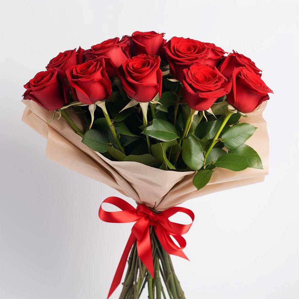 Букет 11 Красных роз Эдлесс Лав в Насадкино